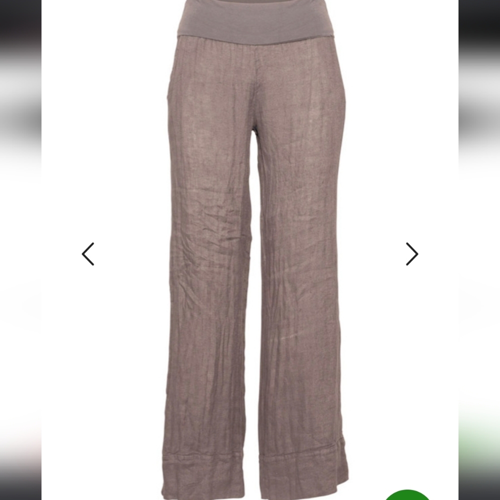 NWT M made in Italy linen pants. - Picture 2 of 10